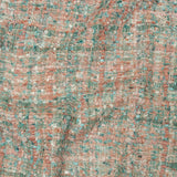 Viscose and Acrylic Chenille Tweed - Rose Tan and Light Teal - Newcastle Collection