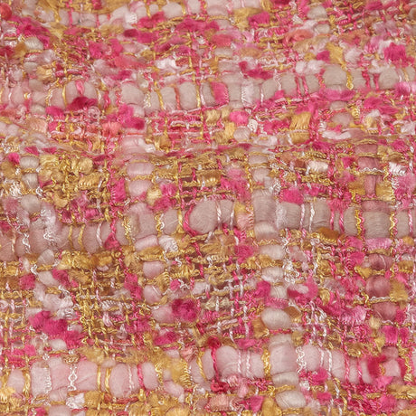 Viscose and Acrylic Chenille Tweed - Pink, Magenta and Yellow - Newcastle Collection