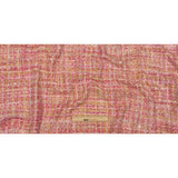 Viscose and Acrylic Chenille Tweed - Pink, Magenta and Yellow - Newcastle Collection