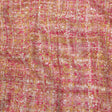 Viscose and Acrylic Chenille Tweed - Pink, Magenta and Yellow - Newcastle Collection
