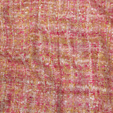 Viscose and Acrylic Chenille Tweed - Pink, Magenta and Yellow - Newcastle Collection