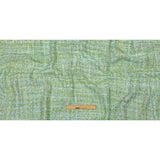 Viscose and Acrylic Chenille Tweed - Apple Green, Seafoam, and Light Gray - Newcastle Collection