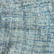 Viscose and Acrylic Chenille Tweed - Bijou Blue, White and Gray - Newcastle Collection
