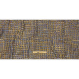 Viscose and Acrylic Chenille Tweed - Blue and Mustard Metallic - Newcastle Collection