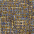 Viscose and Acrylic Chenille Tweed - Blue and Mustard Metallic - Newcastle Collection