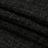 Viscose and Acrylic Chenille Tweed - Charcoal, Black Bean and Metallic Silver - Newcastle Collection