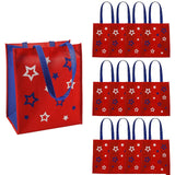12" x 14" Medium Patriotic Shopper Nonwoven Tote Bags 12 Pieces