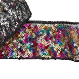 Italian Luminous Multicolor Sequins Trim - 1.5"