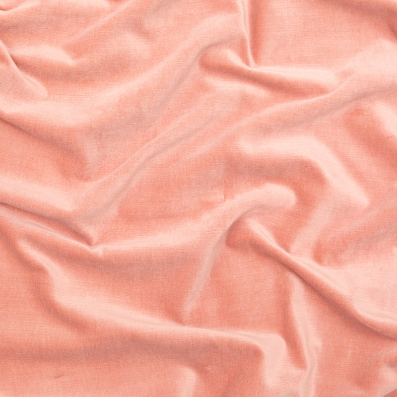 Petal Pink Velvet with Imitation Dupioni Backing