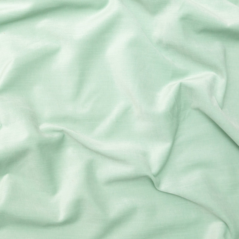 Neon Mint Velvet with Imitation Dupioni Backing