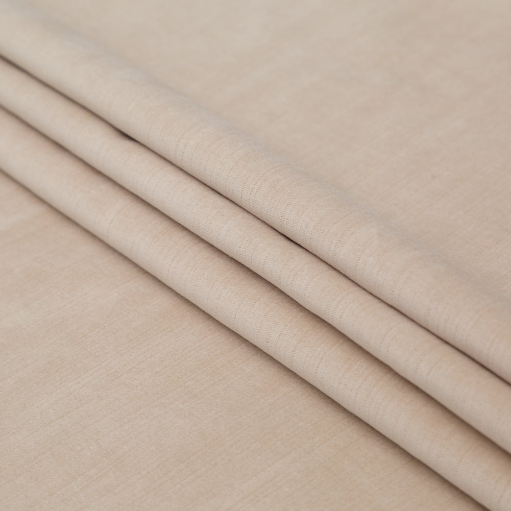 Sand Velvet with Imitation Dupioni Backing