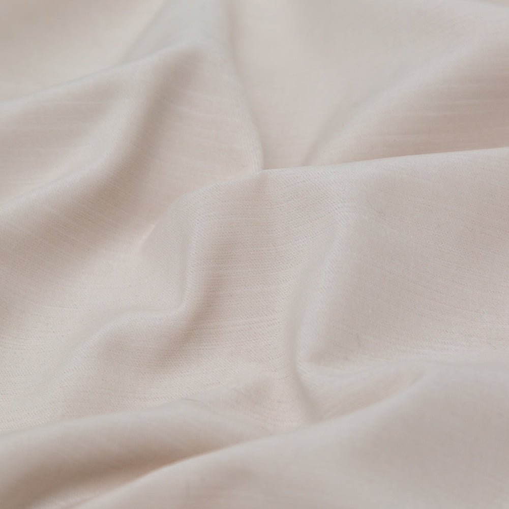 Snow Velvet with Imitation Dupioni Backing