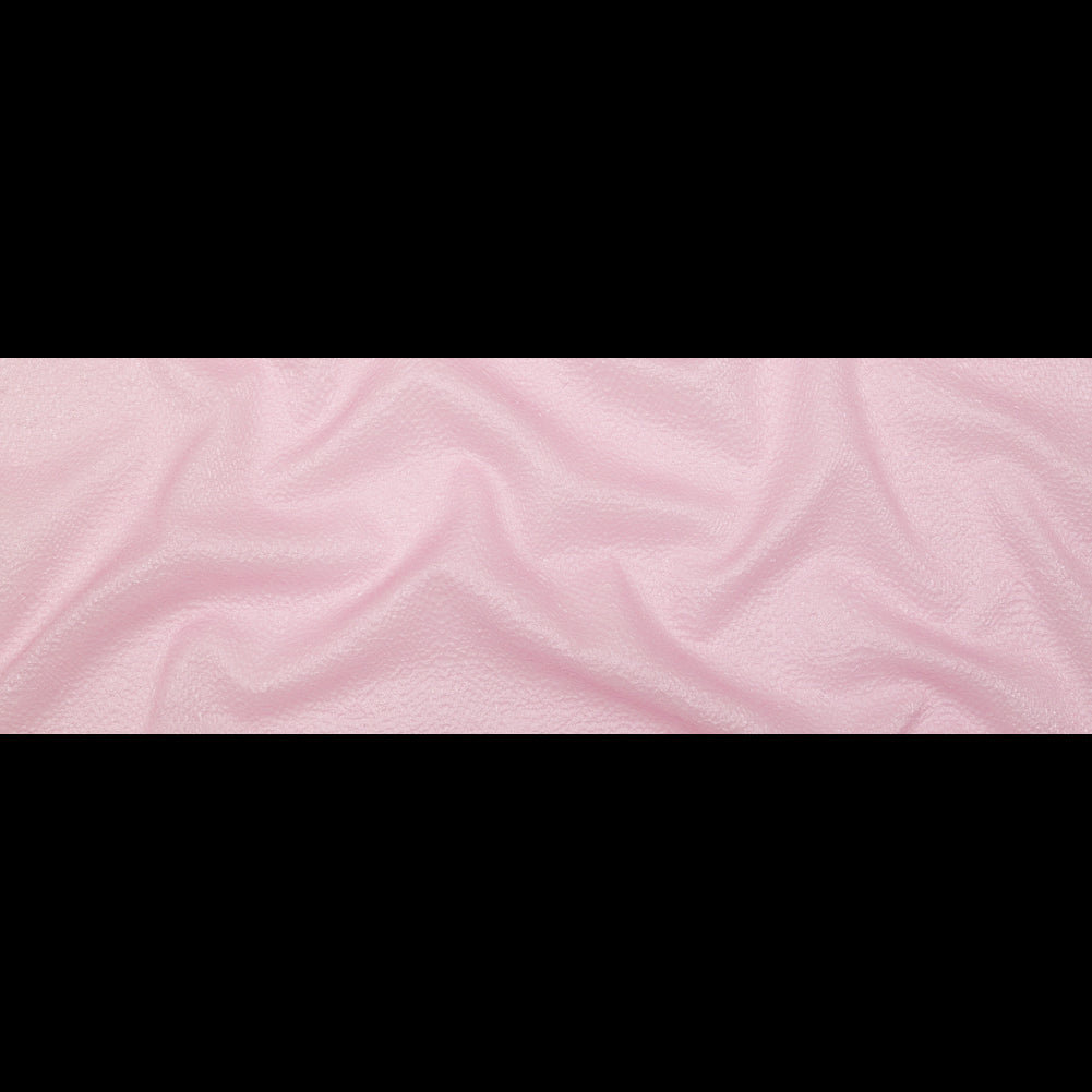Metallic Pink Striped Bubble Wrap Organza Brocade
