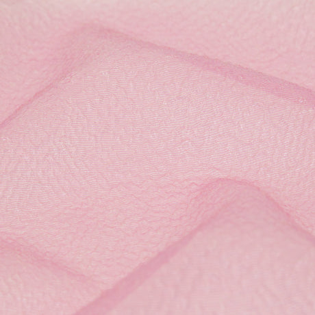 Metallic Pink Striped Bubble Wrap Organza Brocade