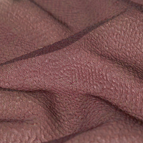 Metallic Wine Striped Bubble Wrap Organza Brocade