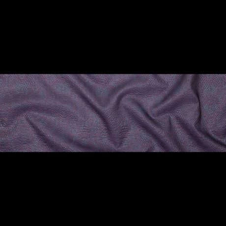 Metallic Purple and Blue Striped Bubble Wrap Organza Brocade