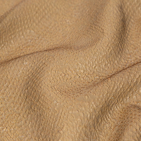 Metallic Gold Striped Bubble Wrap Organza Brocade