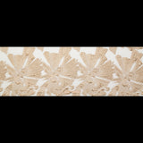 Metallic Gold and Ecru Large-Scale Burnout Floral Luxury Brocade