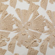 Metallic Gold and Ecru Large-Scale Burnout Floral Luxury Brocade