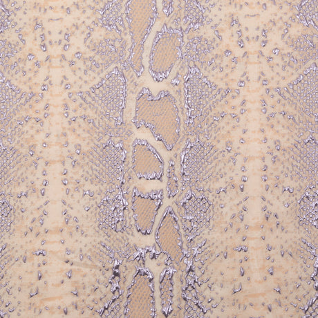 Metallic Lavender and Pink Tint Reptilian Luxury Brocade