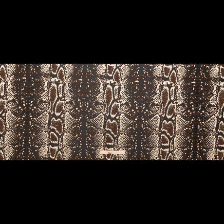 Metallic Gold Black and Brown Reptilian Luxury Brocade