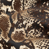 Metallic Gold Black and Brown Reptilian Luxury Brocade