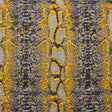 Metallic Copper, Black and Gray Reptilian Luxury Brocade