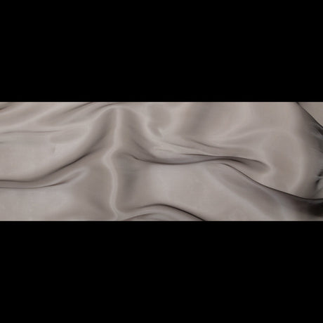 Satin-Faced Twill Organza - Radiant Pewter