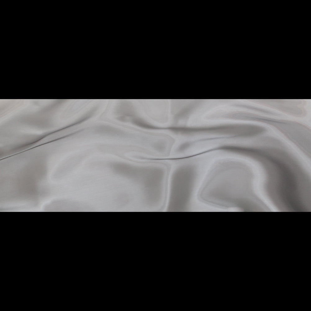 Satin-Faced Twill Organza - Radiant Charcoal