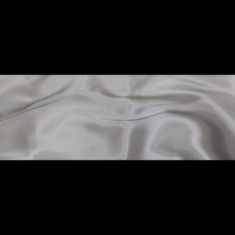 Satin-Faced Twill Organza - Radiant Charcoal