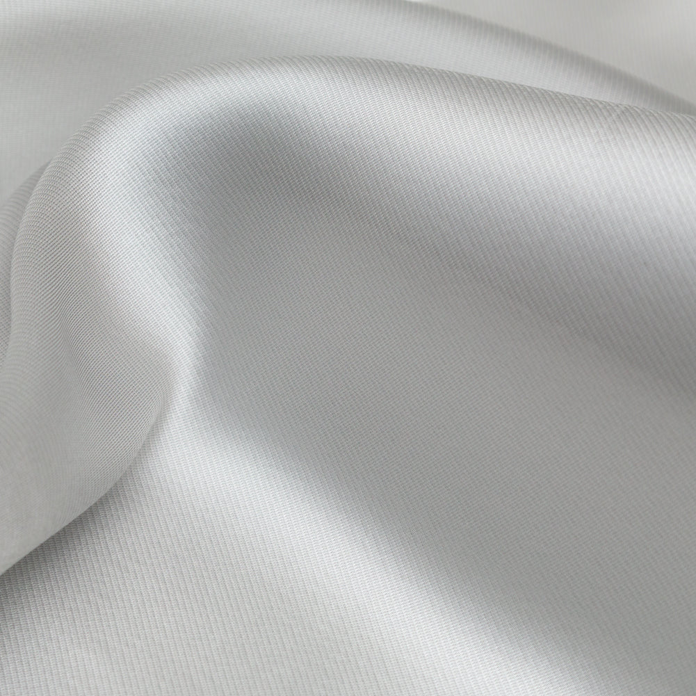Satin-Faced Twill Organza - Luminous Silver - Anise Collection
