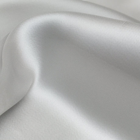 Satin-Faced Twill Organza - Luminous Silver - Anise Collection