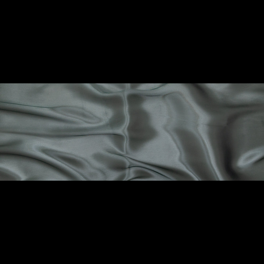 Satin-Faced Twill Organza - Luminous Hunter Green - Anise Collection