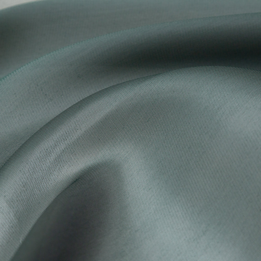 Satin-Faced Twill Organza - Luminous Hunter Green - Anise Collection