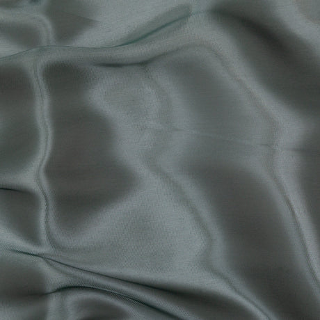 Satin-Faced Twill Organza - Luminous Hunter Green - Anise Collection