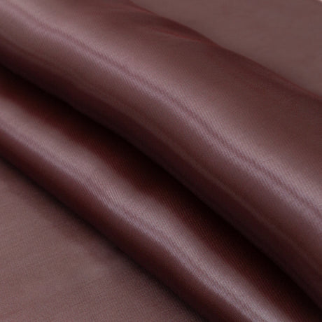 Satin-Faced Twill Organza - Luminous Wine - Anise Collection