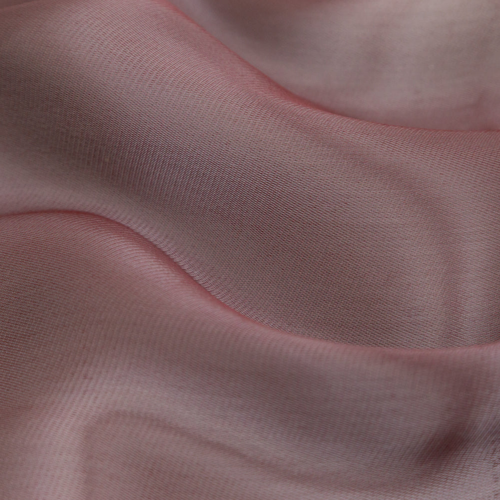 Satin-Faced Twill Organza - Luminous Wine - Anise Collection