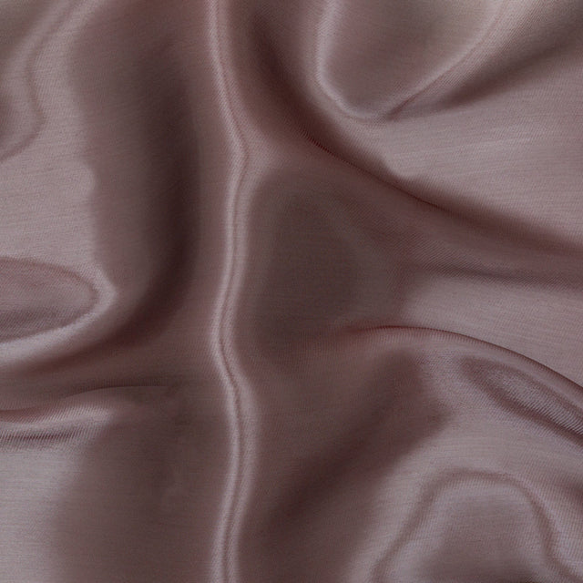 Satin-Faced Twill Organza - Luminous Wine - Anise Collection