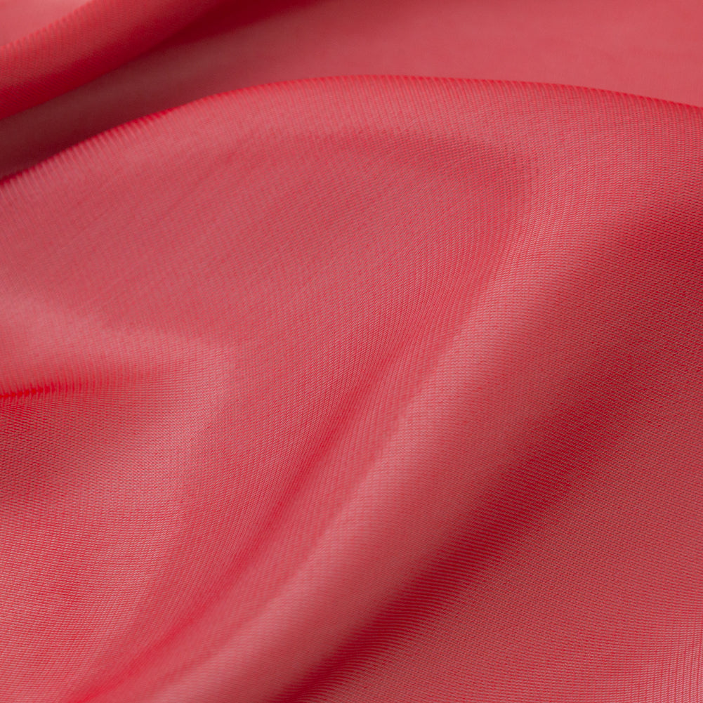 Satin-Faced Twill Organza - Luminous Red - Anise Collection