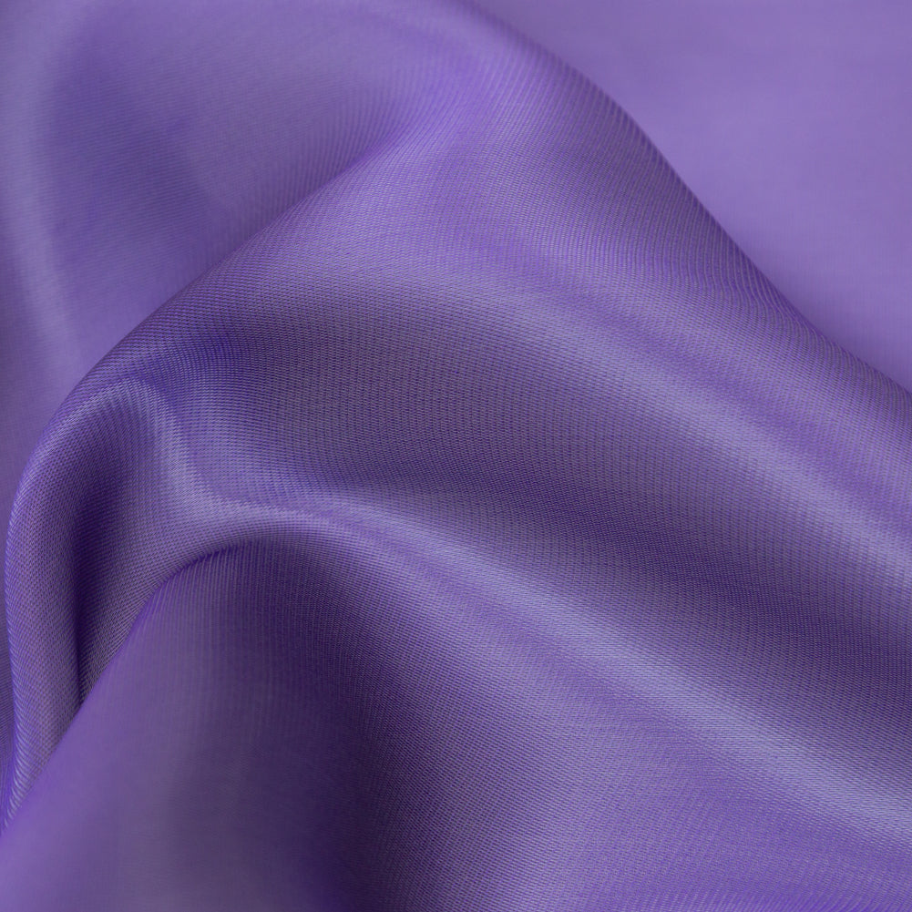 Satin-Faced Twill Organza - Luminous Purple - Anise Collection