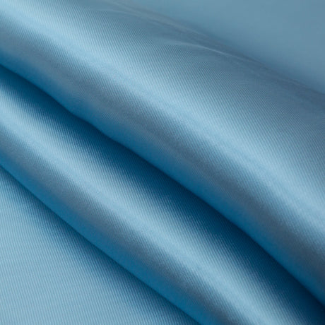 Satin-Faced Twill Organza - Luminous Aqua - Anise Collection