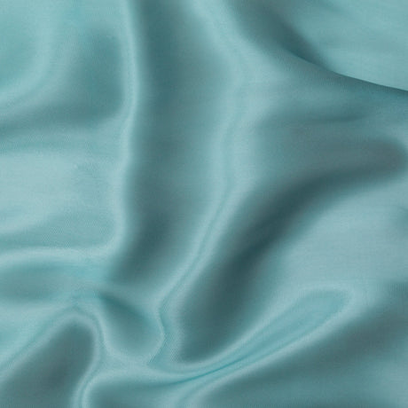 Satin-Faced Twill Organza - Luminous Teal - Anise Collection