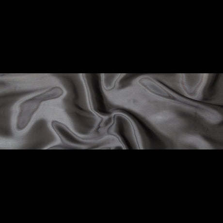 Satin-Faced Twill Organza - Luminous Dark Slate - Anise Collection