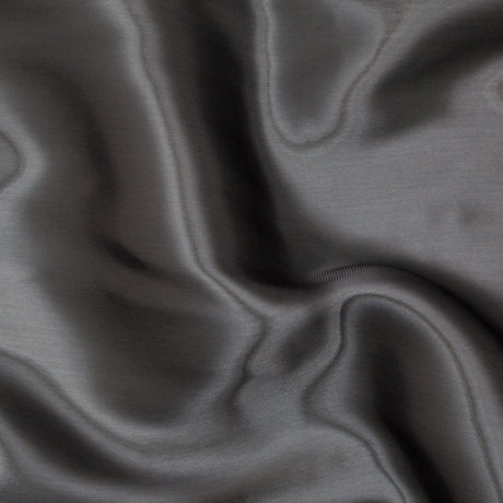 Satin-Faced Twill Organza - Luminous Dark Slate - Anise Collection