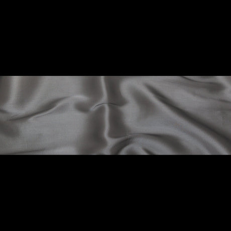 Satin-Faced Twill Organza - Luminous Charcoal - Anise Collection