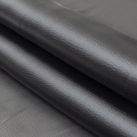 Satin-Faced Twill Organza - Luminous Charcoal - Anise Collection