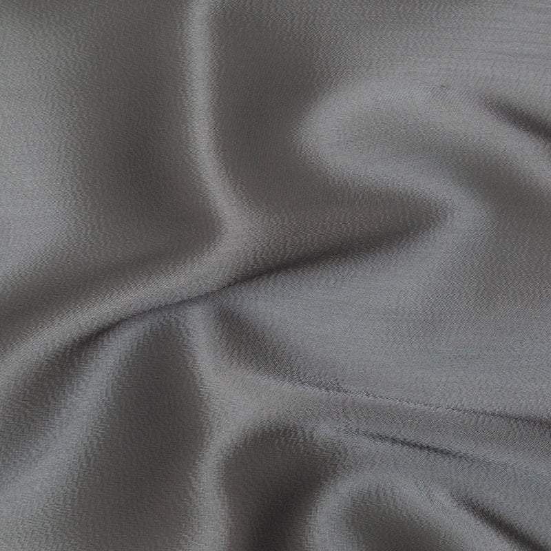 Satin-Faced Twill Organza - Luminous Charcoal - Anise Collection