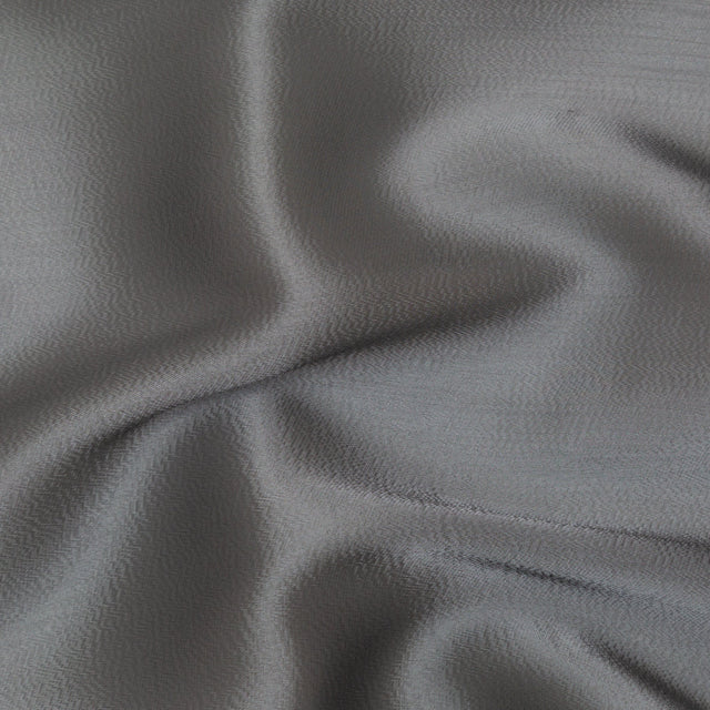 Satin-Faced Twill Organza - Luminous Charcoal - Anise Collection