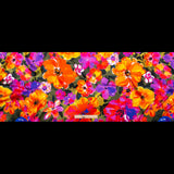 Mood Exclusive Italian Proper Pink and Tangy Orange Floral Digitally Printed Silk Charmeuse