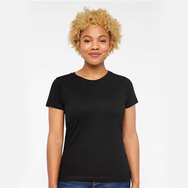 Women's Short Sleeve Crewneck Fine Jersey Tee